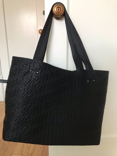 Zella Fitness Bag - Large - Reversible Quilted Black & Purple