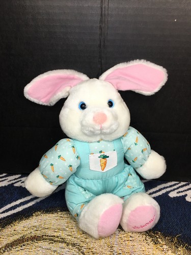 Bunny Teddy ぬいぐるみ 2004年製 Vintage Yellow Easter Bunny Rabbit Kitschy Stuffed Animal