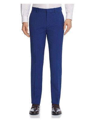 

THEORY Мужские брюки Mayer Sartoria Blue Flat Front Slim Fit из смесовой шерсти, Синий, I1171201