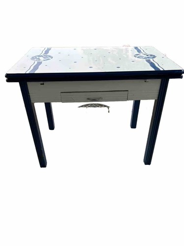 値下　激レア30s  antique vintage Table Antique Table With Drawer 10” High x 30” Long x 21” Deep
