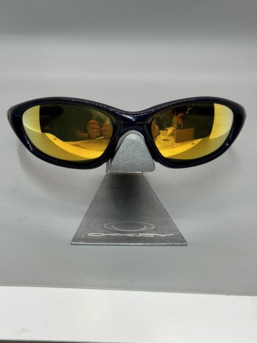 Vintage Oakley XX Twenty Midnight Blue W/Gold Iridium Lenses