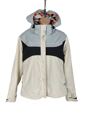 WOMENS ROXY X SERIES QUIKSILVER SIZE T2 IVORY MIX PADDED SKI SNOW