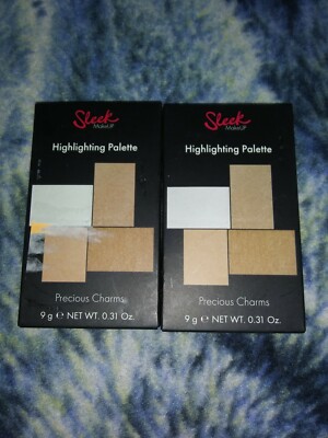 2 SLEEK MAKEUP Precious Charms Highlighting Palette .31 Oz New in Box 