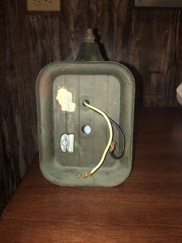 Vintage Brass And Stain Glass Outdoor Light