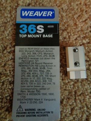 WEAVER 36S TOP MOUNT BASE