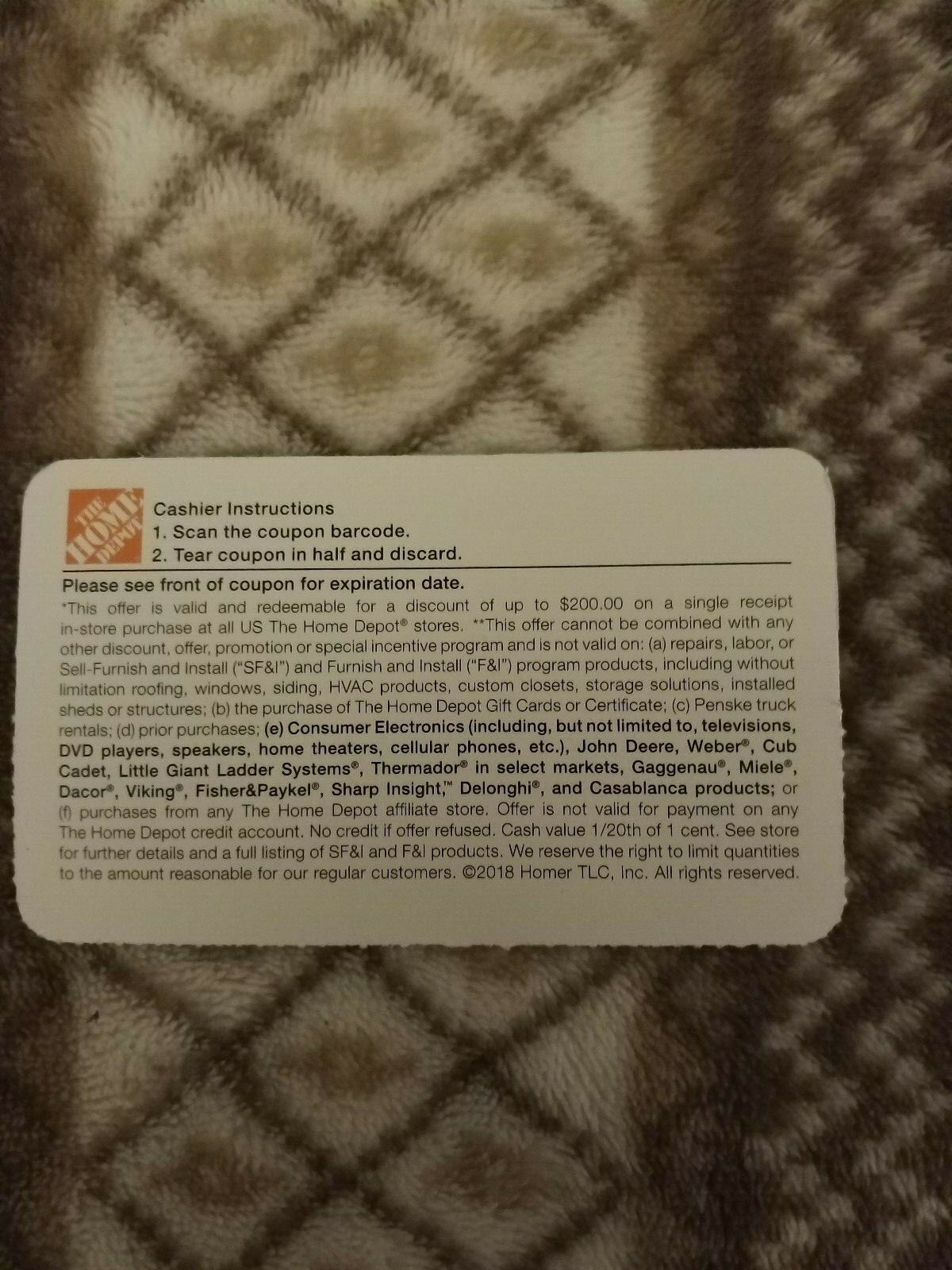 Home Depot coupon 15% off Savings UP TO $200 off Exp 3/25/2019 In-Store only