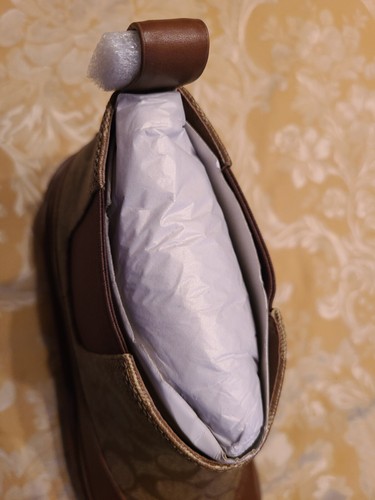 Pre-owned Coach Men Limited Edition Shoes Boots 11 D Brown Logo