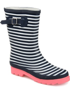 

JOURNEE COLLECTION Женские резиновые сапоги темно-синего цвета с круглым носком и блочным каблуком Seattle, размер 6,5 м, Navy, SEATTLE-RAINBOOT