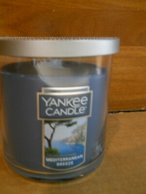 New Yankee Candle Small 7 oz Tumbler Mediterranean Breeze, Blue