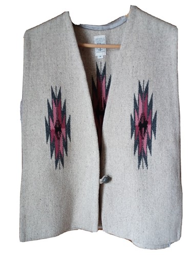 VINTAGE ORTEGA'S 100% ALL WOOL HAND-WOVEN CHIMAYO