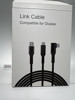 USB-A To USB-C   2 In1 Link Cable 10 FT Compatible With Meta/Oculus Gaming Pc/S