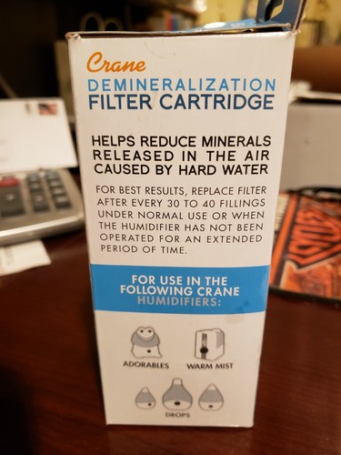 Crane Humidifier Demineralization Filter Cartridge - #HS-1932. New