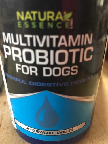 Natural Essence Multivitamin PROBIOTIC for Dogs ~ 60 Chewable Tabs SEALED ~ 2/20