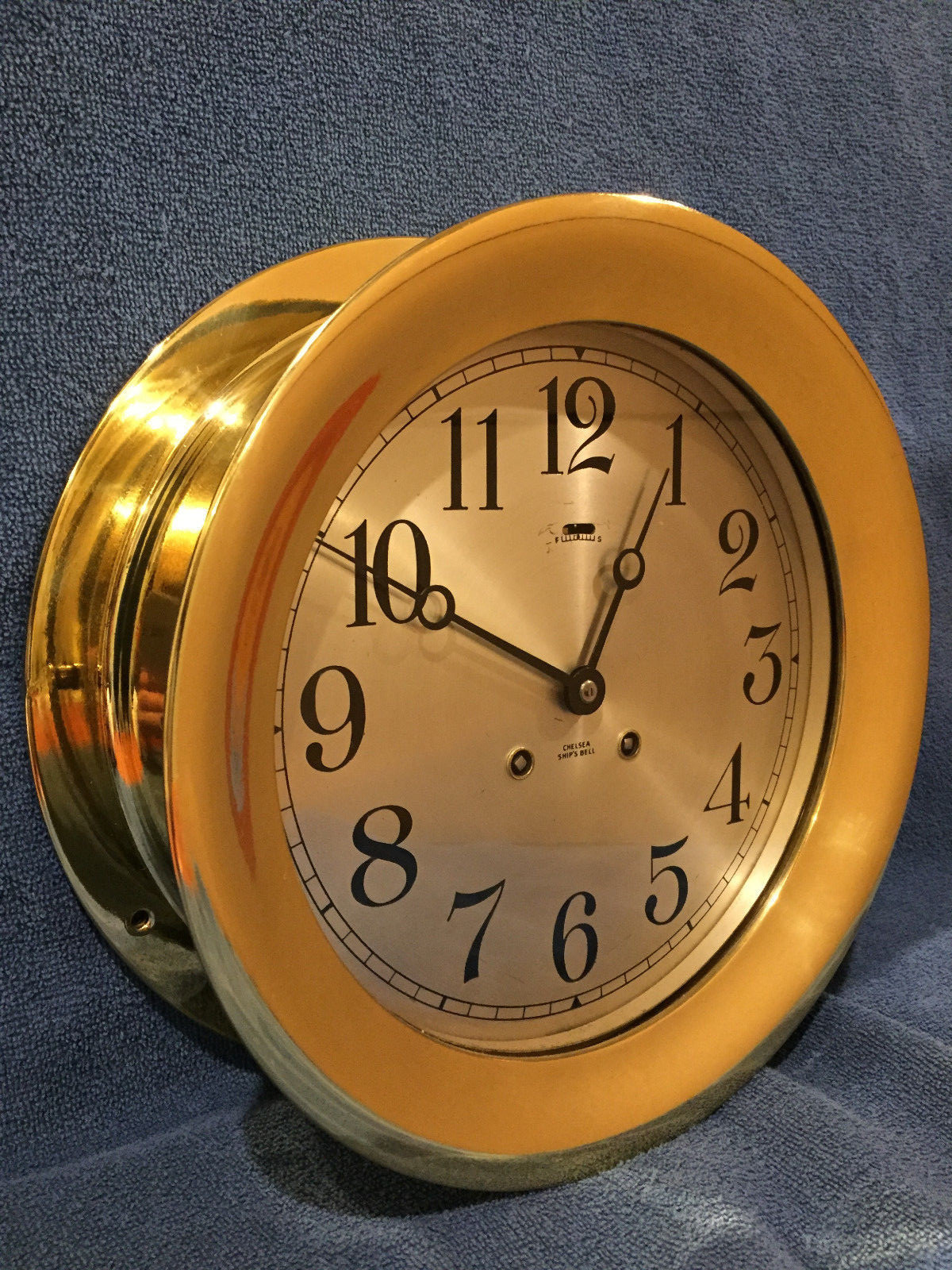 **Fully Restored** LARGE Chelsea Ships Bell Clock