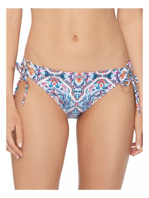 

RAISINS Женский синий стрейч-бикини с завязками по бокам Aquarius Rising Swimsuit Bottom