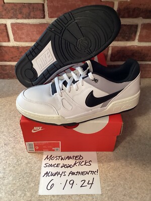 DS 2023 Nike Full Force Low White Black Men s Sz 9