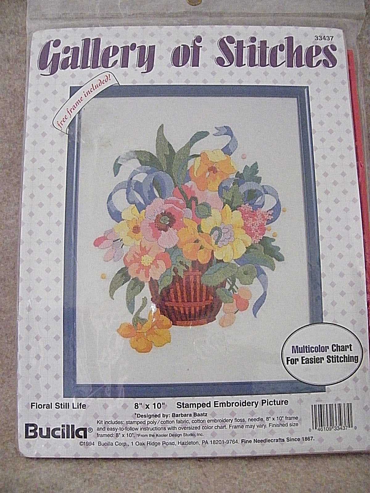 New  Bucilla Gallery of Stitches  8x10