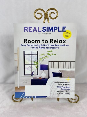 REAL SIMPLE Magazine - June, 2019.  Homemaking, Cooking, Well Being. 144 Pages.