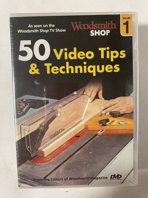 Woodsmith Shop DVDs, 50 Video Tips & Techniques Volume 1-3