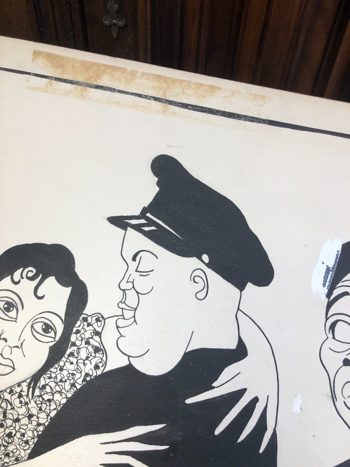 ORIGINAL 1931 JOHN DECKER CARICATURE DRAWING "PORGY" African American Play GEARY