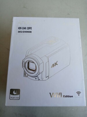 Andoer 4K WiFi 1080P HD 48MP 16X Digital Video Camera Camcorder DV Recorder P4I1