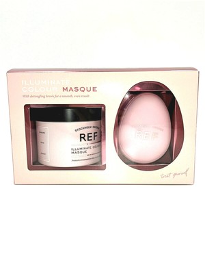 REF Stockholm Sweden Illuminate Colour Masque Vegan 8.45 oz & Brush 