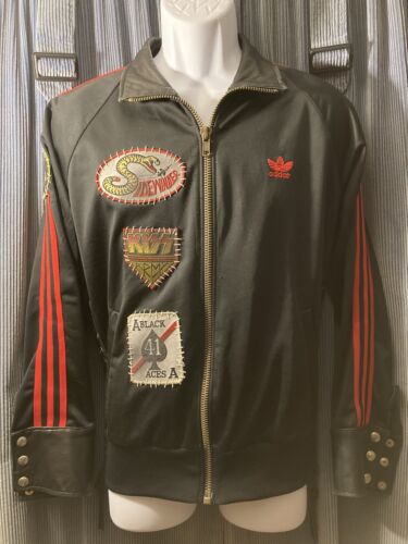 Adidas track jacket vintage designer skate punk Black Flag Adidas track jacket vintage designer skate punk Black Flag