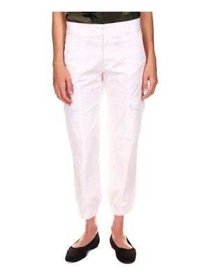 

SANCTUARY Женские белые брюки-карго на молнии и пуговицах с эластичными манжетами, Белый, CP0894NTO