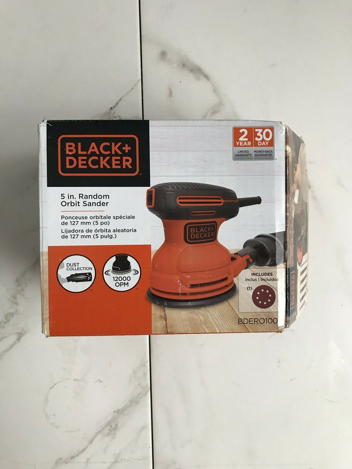 BLACK+DECKER BDERO100 Random Orbit Sander, 5-Inch