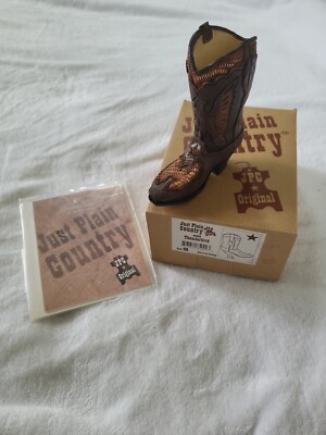 Just Plain Country Thunderbird 85009 Cowboy Boot Figurine