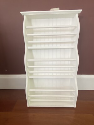 Pottery Barn Kids White Magazine or Book Rack or Shelf