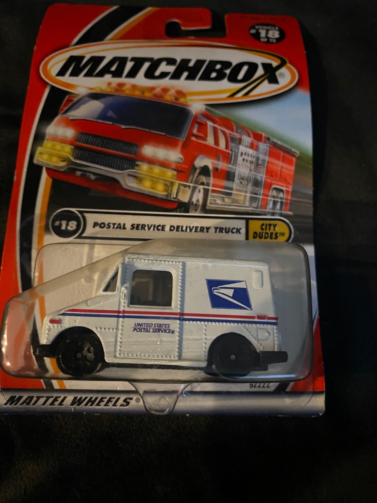 2001 MATCHBOX #18 POSTAL SERVICE DELIVERY TRUCK USPS MAIL CITY DUDES SERIES
