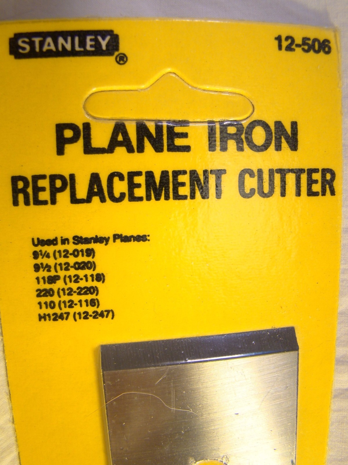 NEW Stanley Plane Iron Replacement Cutter 1 5/8” 12-506 NOS