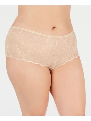 INC Intimates Beige Boy Short Underwear Plus 2X