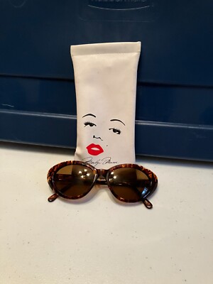 MARILYN MONROE SUN GLASSES & POCKET!! GLASSES HAVE LIGHT CRACKS. ALL SOLD AS IS!