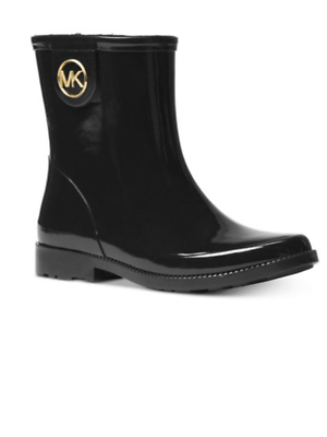 Michael kors rain boots gold deals