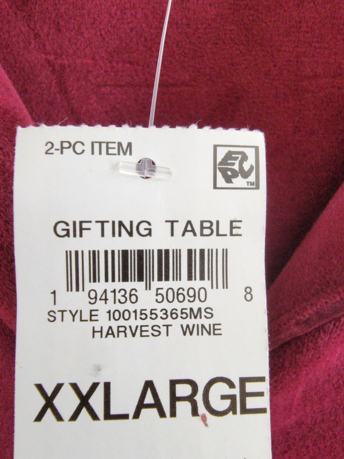 I.N.C. International Concepts Velour Notch Collar Packaged Pajama Women's XXL - Picture 17 of 17