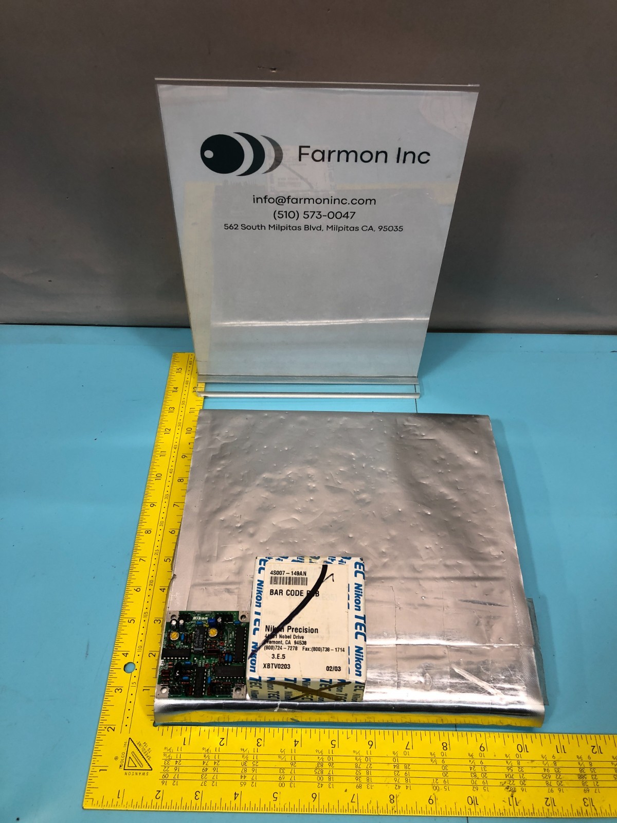 NIKON 4S007-149, BAR CODE PCB NSR, 193002