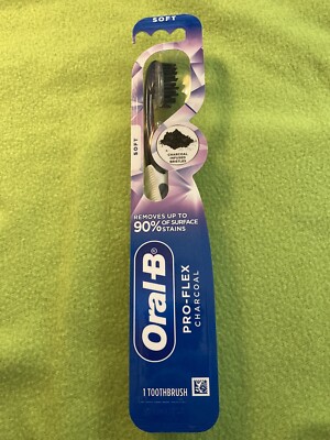 Oral-B Pro-Flex Stain Eraser Manual Toothbrush Soft Black