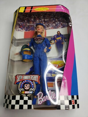 50th anniversary nascar barbie doll worth