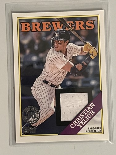 2023 Topps Relic Card - Christian Yelich (88R-CY) Milwaukee