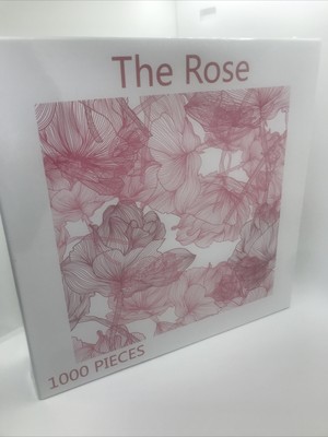 THE ROSE Bgraamiens Puzzle 1000 Pieces Pink Rose Fashion Challenge New In Box