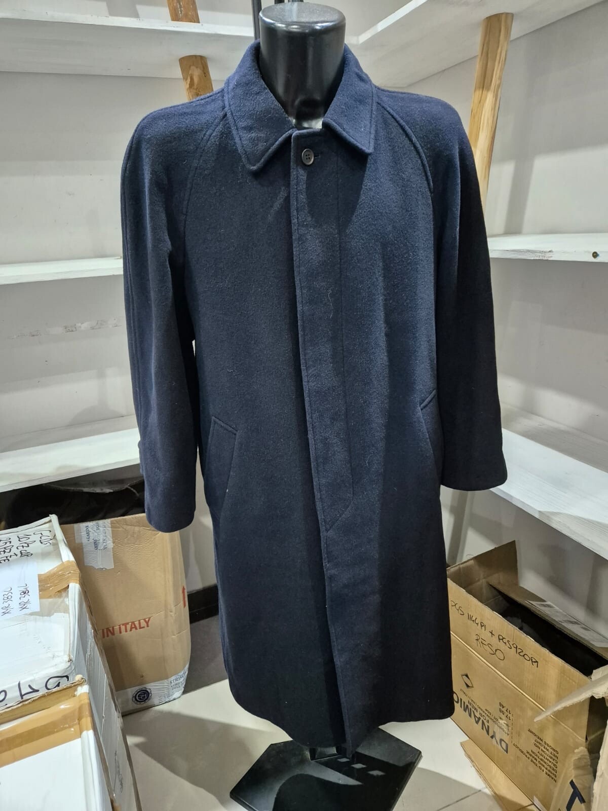 City Time Coat In 80% Wool Used Men's Size 48 Blue XYR406L City Time Coat In 80% Wool Used Men's Size 48 Blue XYR406L