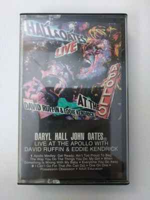 HALL & OATES Live At The Apollo AFK17035 Ruffin & Kendrick Cassette Tape
