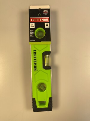 CRAFTSMAN Torpedo Level, Magnetic, 9 inch (CMHT43191G) Green