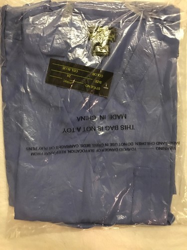 Natural Uniform 4100C Ceiling Blue Scrub Top Bottom Set New Size 2X