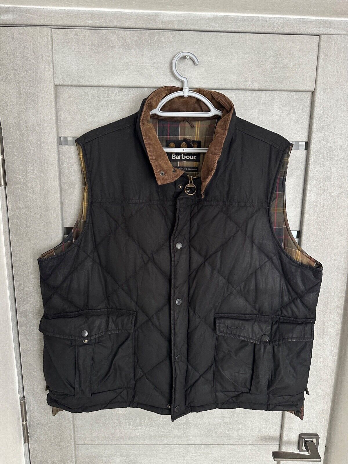 Barbour Wax Vest Down Mens Size Xl Barbour Wax Vest Down Mens Size Xl