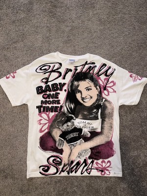 Britney Spears Tommy Hilfiger AOP Vintage T-Shirt Backstock Co Large Rare