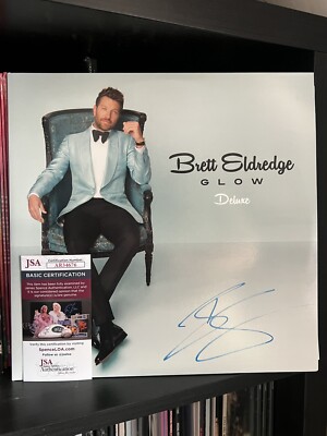 BRETT ELDREDGE SIGNED GLOW DELUXE VINYL LP - JSA COA