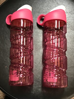 2-Lace up 18oz sport H2O Bottles 2-Pink (Apo-29)